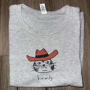Cowboy Cat Howdy Cute Women’s Baby Tee